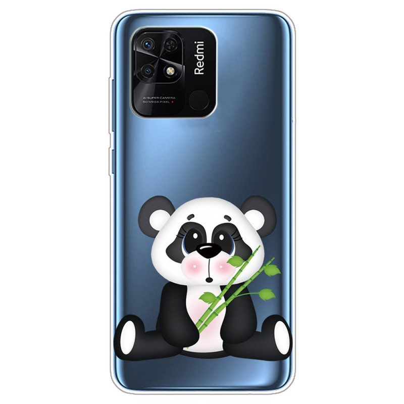 Xiaomi Redmi 10C Panda Transparente em Capa Gira