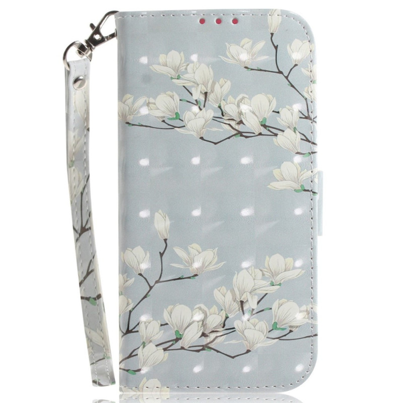 Capa OnePlus Nord 2T 5G Magnolia Flower Strap