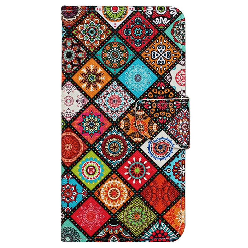 Xiaomi Redmi 10C Capa de cinta de trabalho em patchwork