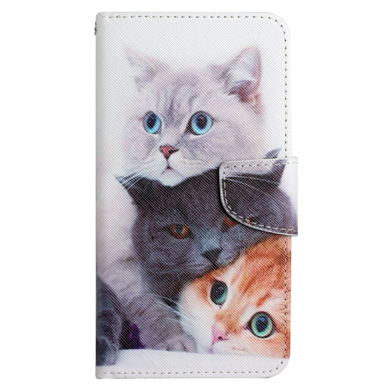 Xiaomi Redmi 10C Only Cats Capa com cordão para gatos