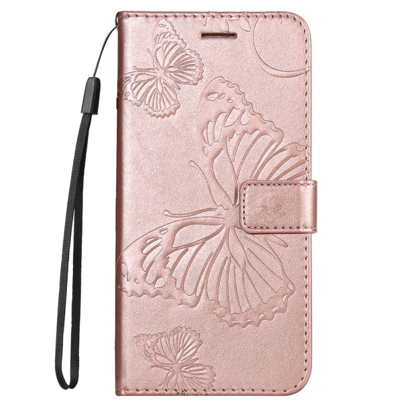 OnePlus Nord 2T 5G Capa Borboleta com Porta-cartões Lanyard