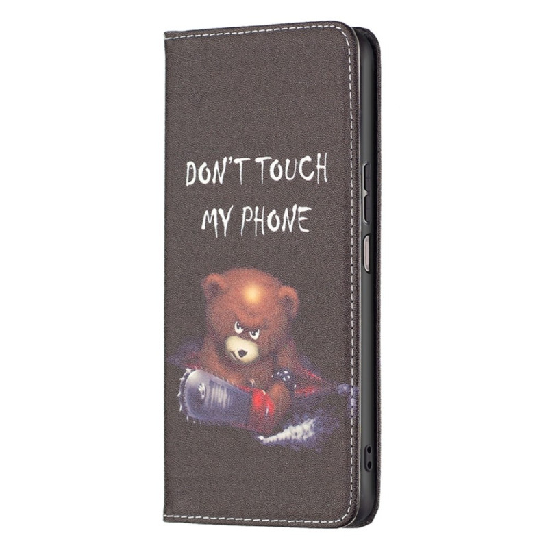 Tampa Flip Cover Xiaomi Redmi 10C Urso Perigoso