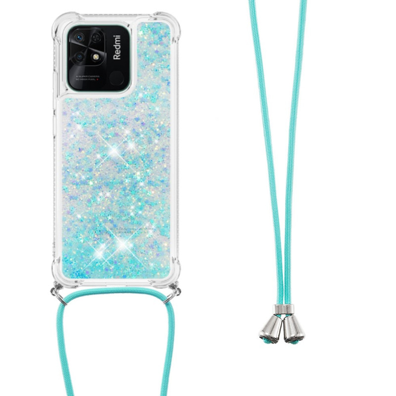 Xiaomi Redmi 10C Glitter Design String Case