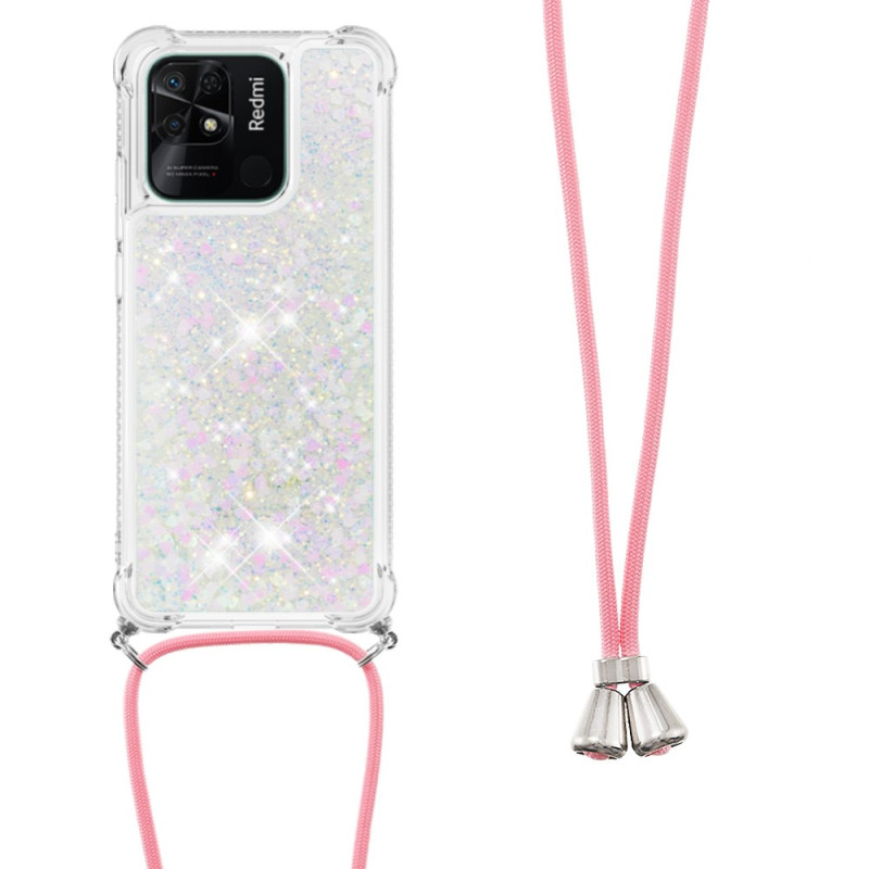 Xiaomi Redmi 10C Glitter Design String Case