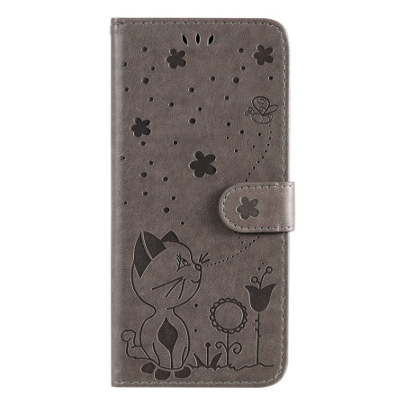 Capa Realme C35 Cat Flowers...