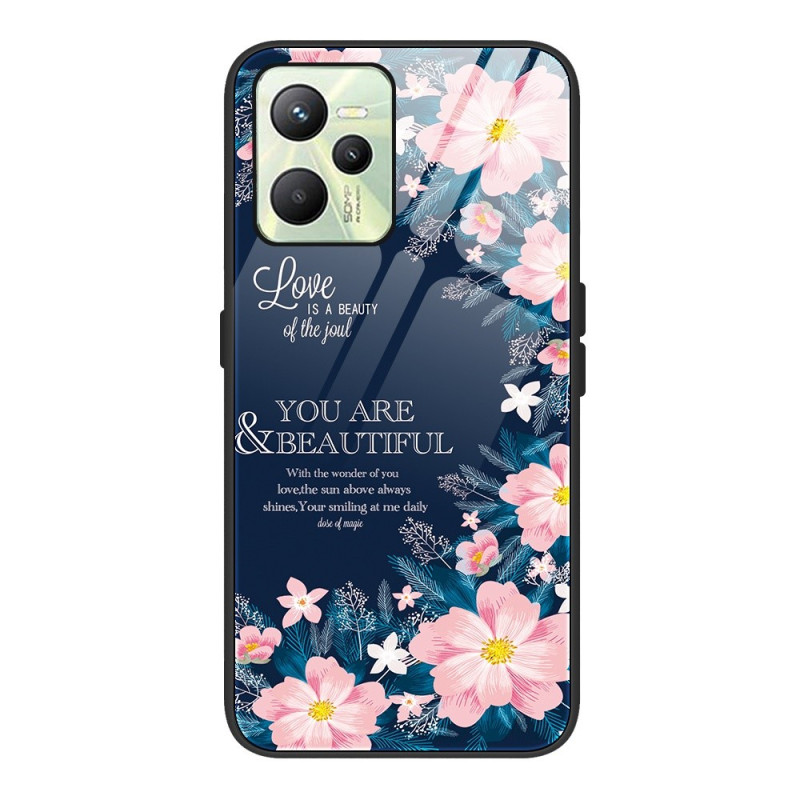 Capa Realme C35 Love Pink Flowers