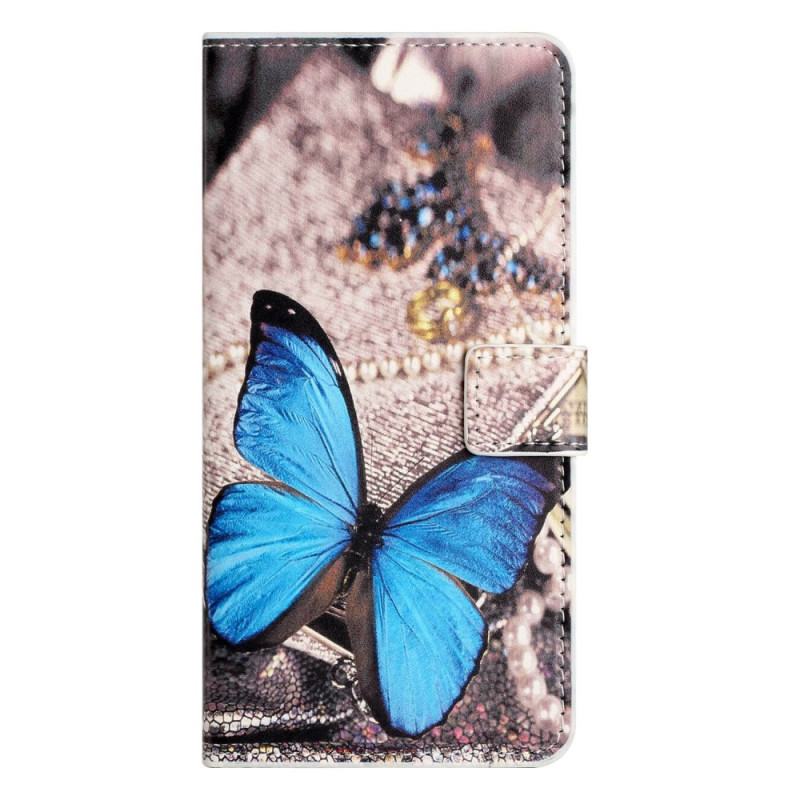 Capa iPhone 14 Butterfly Blue