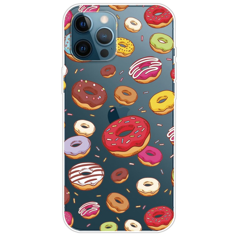 iPhone 14 Pro Clear Case Donuts