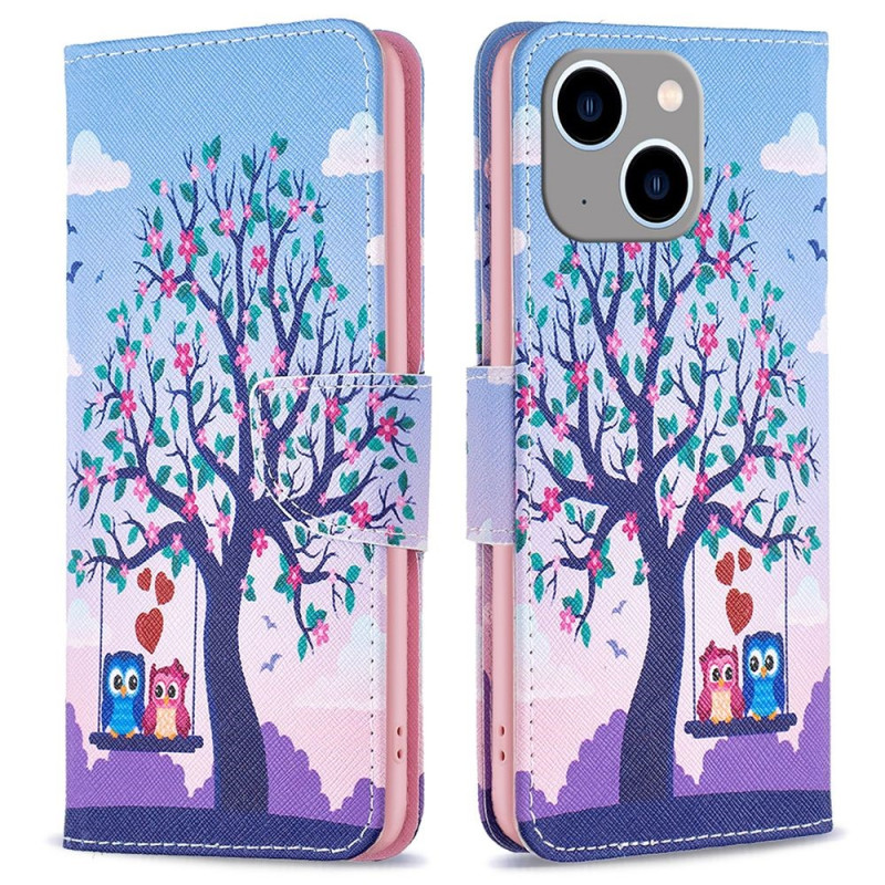 iPhone 14 Plus Case Owls On The Swing