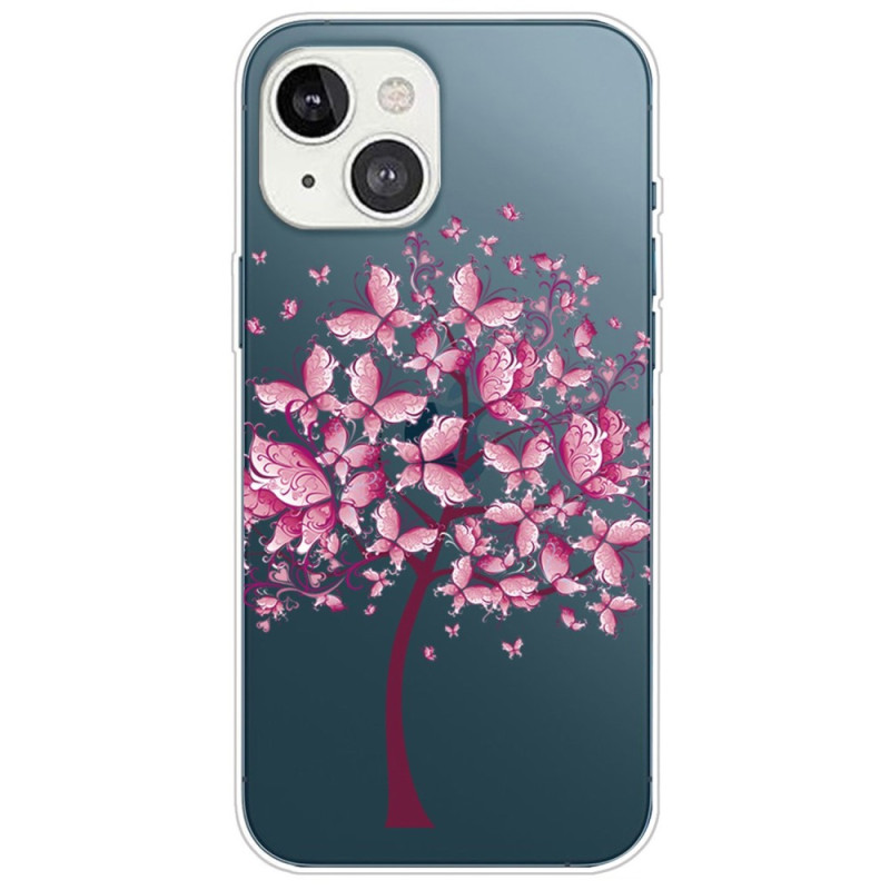 iPhone 14 Plus Clear Case Butterfly Tree