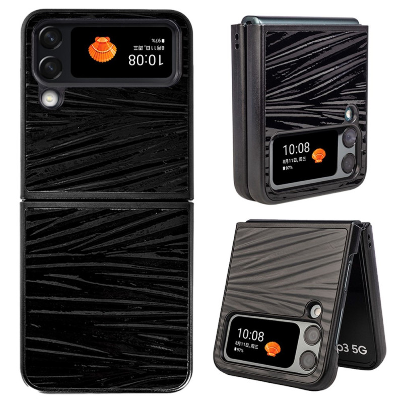 Samsung Galaxy Z Flip 4 Genuine Leather Cover Texture Corrugated