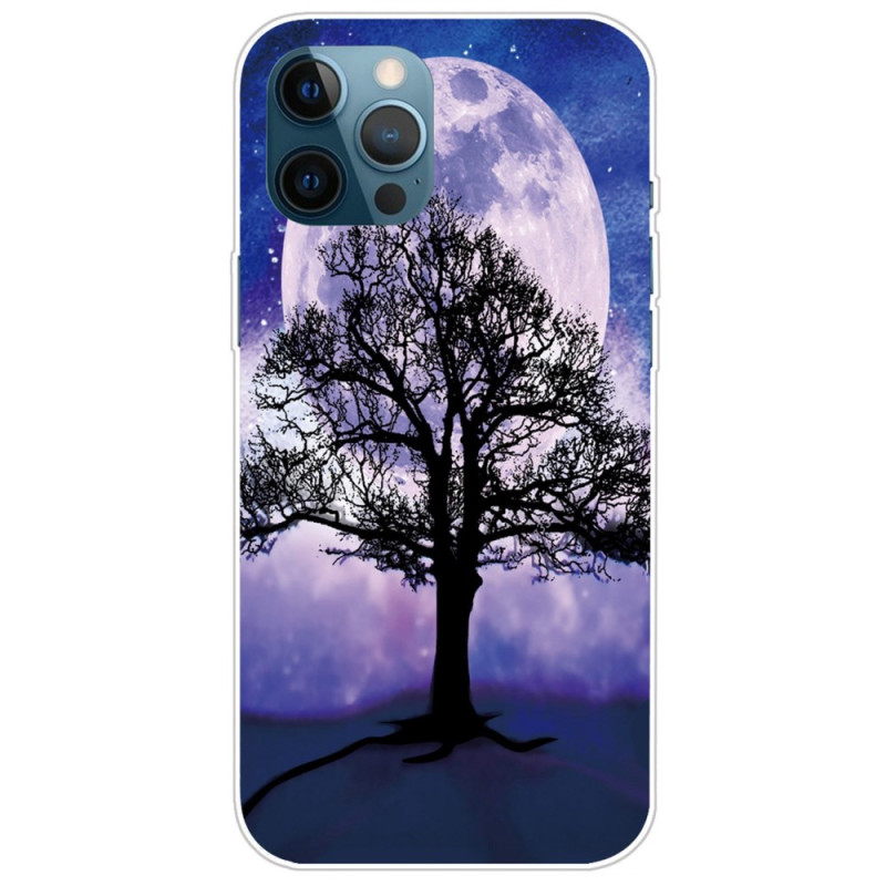 Capa iPhone 14 Pro Max Tree Under the Moon