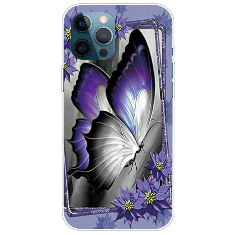 Capa iPhone 14 Pro Max Butterfly Purple