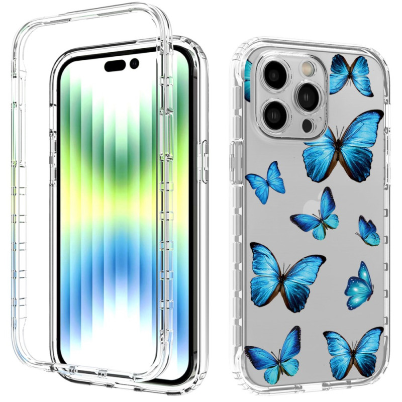 iPhone 14 Pro Max Capa reforçada Blue Butterflies