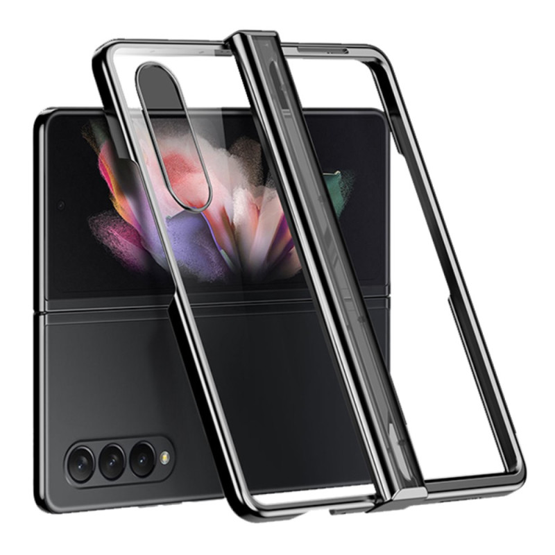 Samsung Galaxy Z Fold 4 Capa metálica transparente com dobradiças