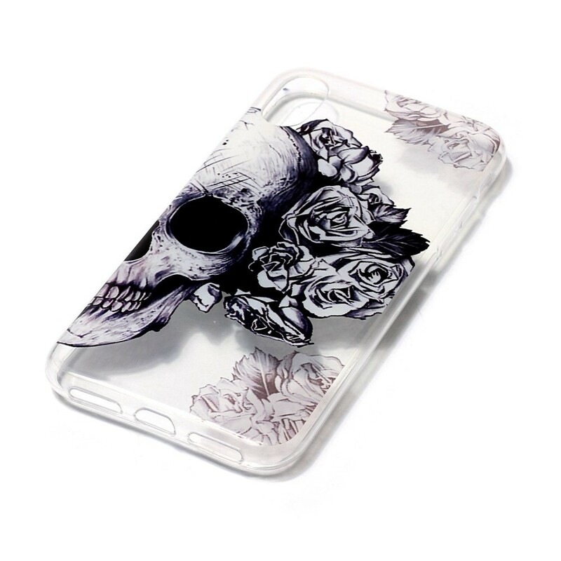 iPhone X Capa Clear Skull & Crossbones