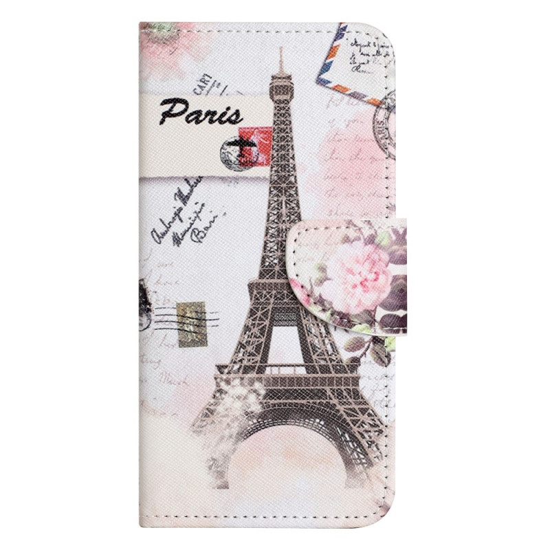 Capa iPhone 14 Pro Torre Eiffel Vintage