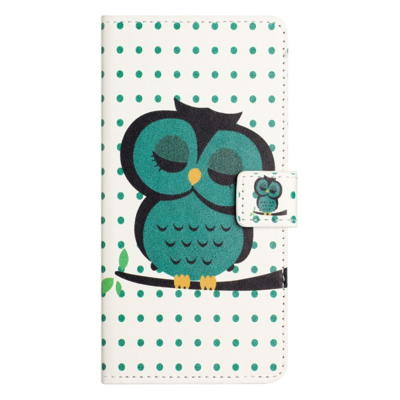 Capa para iPhone 14 Pro Sleeping Owl