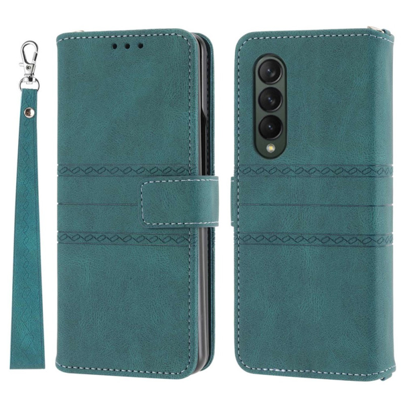 Samsung Galaxy Z Fold 4 Faux Leather Belt Case