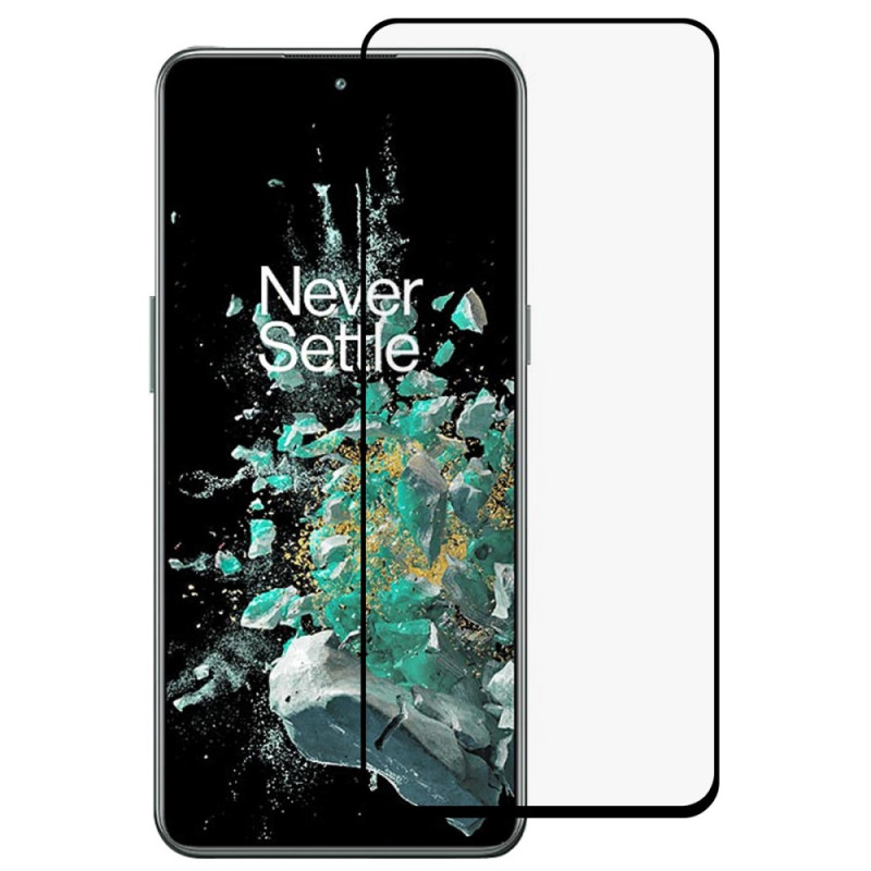 OnePlus 10T 5G Película protectora de ecrã preto de vidro temperado de contorno