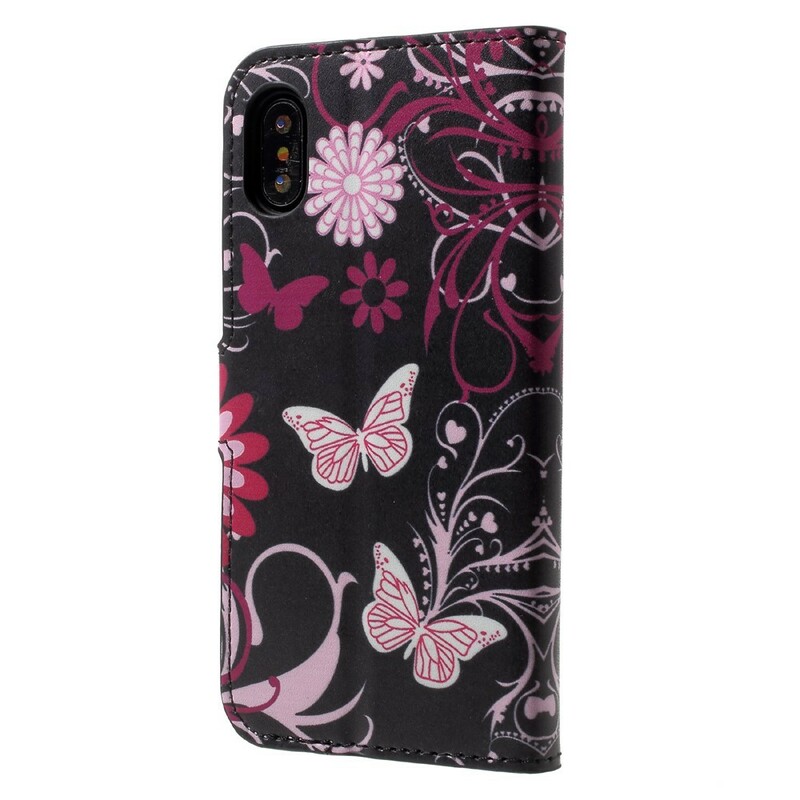iPhone X Case Butterflies e Flores