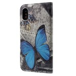 Capa iPhone X Butterfly Blue