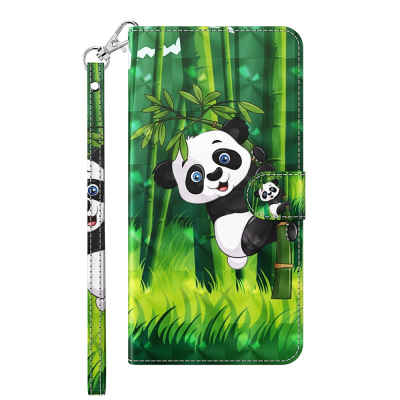 Capa com cordão para Google Pixel 7 Panda e Bambu