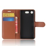 Capa de Couro Retro Compacta Sony Xperia XZ1