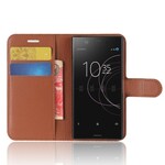 Capa de Couro Retro Compacta Sony Xperia XZ1