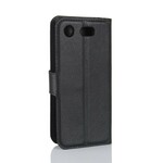Capa de Couro Retro Compacta Sony Xperia XZ1 Capa de Couro Retro Compacta Sony Xperia XZ1