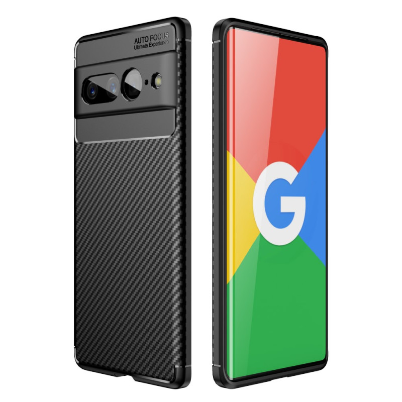 Google Pixel 7 Pro Cover Flexible Carbon Fiber Fiber Texture