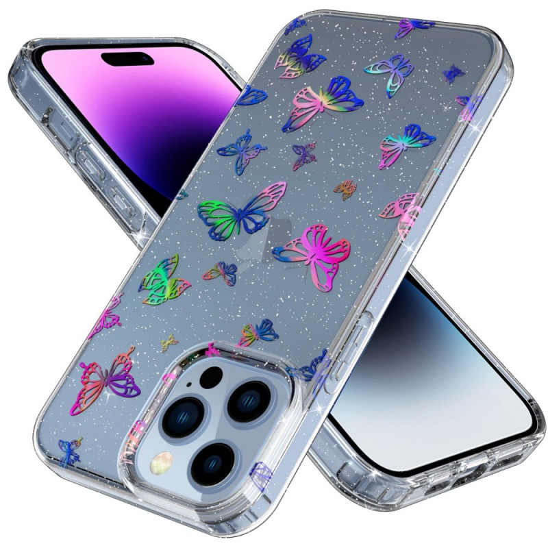 iPhone 14 Pro Max Clear Case Butterflies