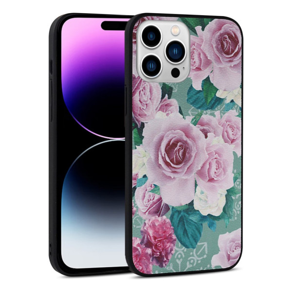 iPhone 14 Pro Leatherette Case Floral