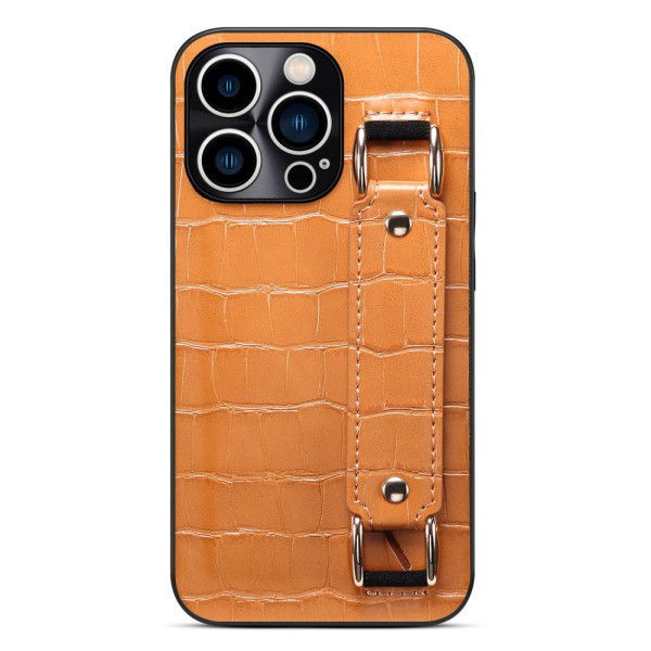 Capa iPhone 14 Pro Card Case com correia de crocodilo