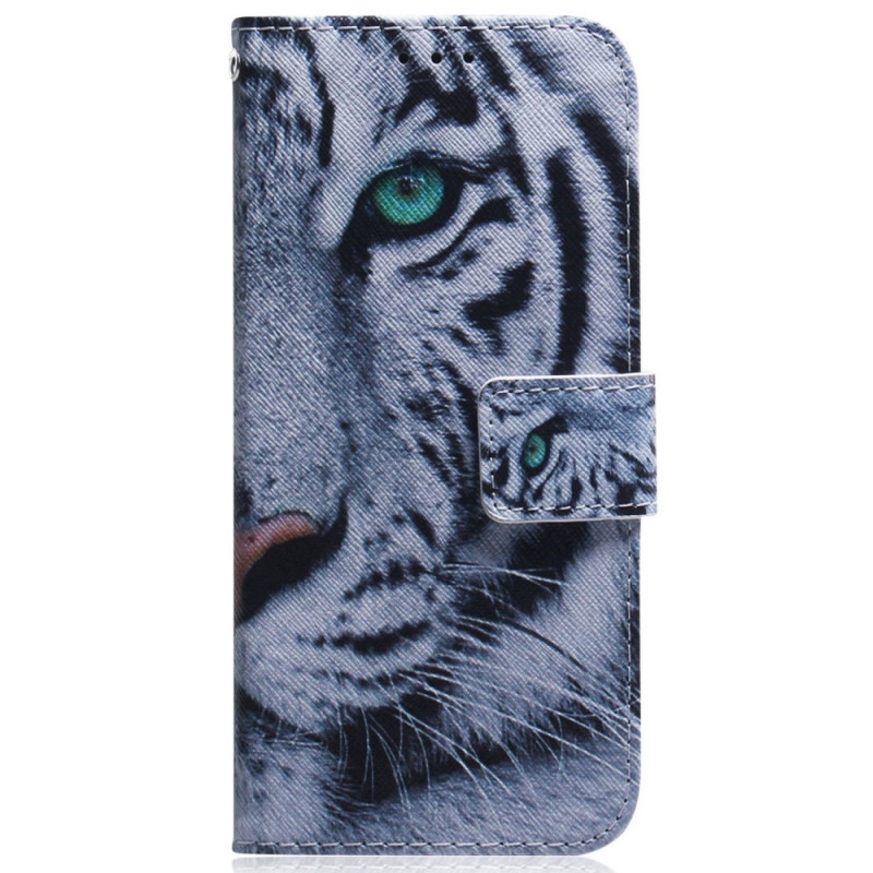 Samsung Galaxy M13 Tiger White Strap Case
