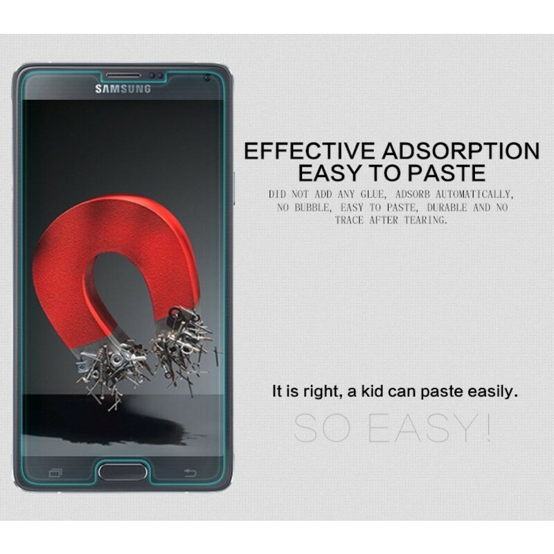 Protecção de vidro temperado para Samsung Galaxy Note 4