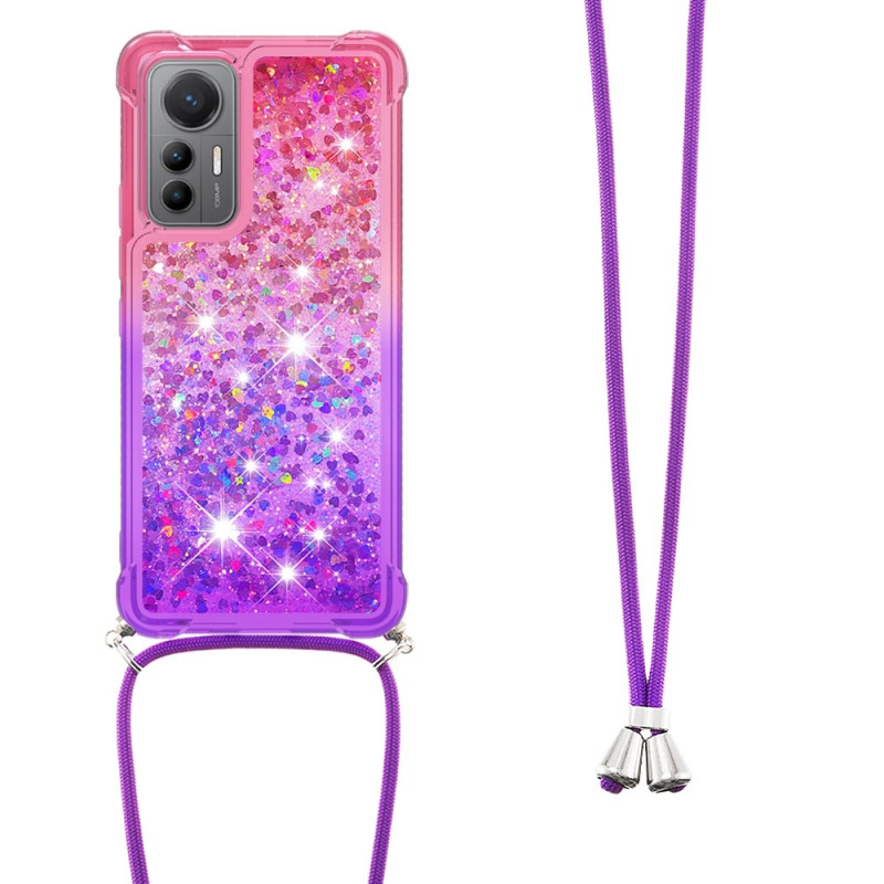 Xiaomi 12 Lite Silicone Glitter String Case