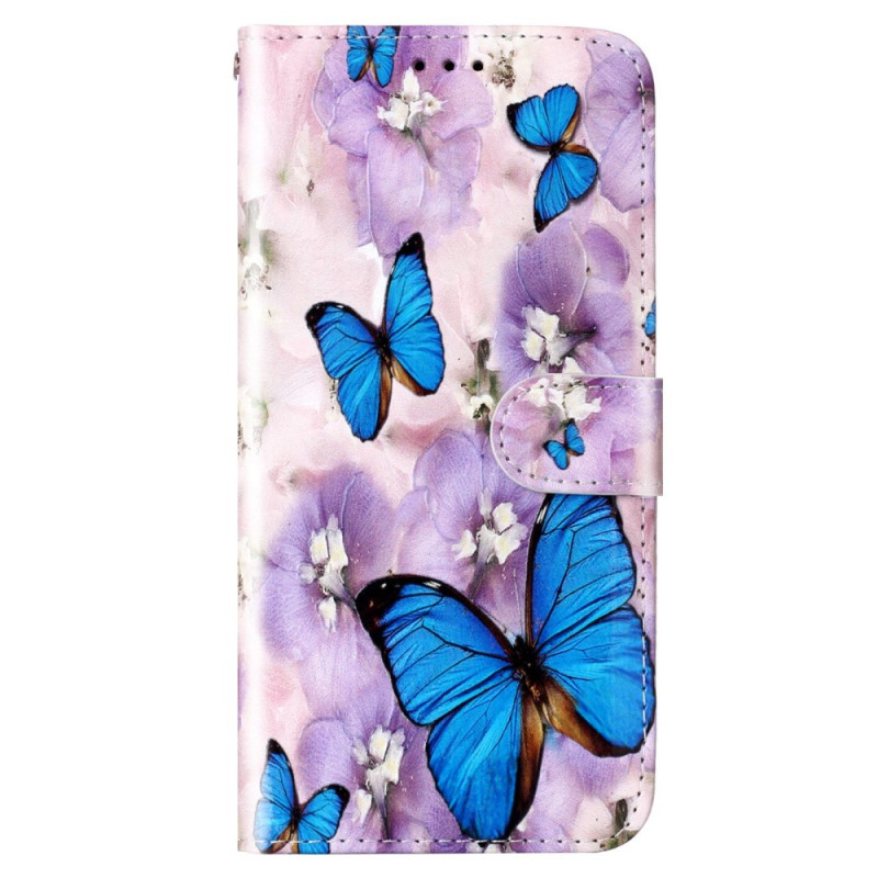 Xiaomi 12 Lite Case Butterflies coloridas com cinta