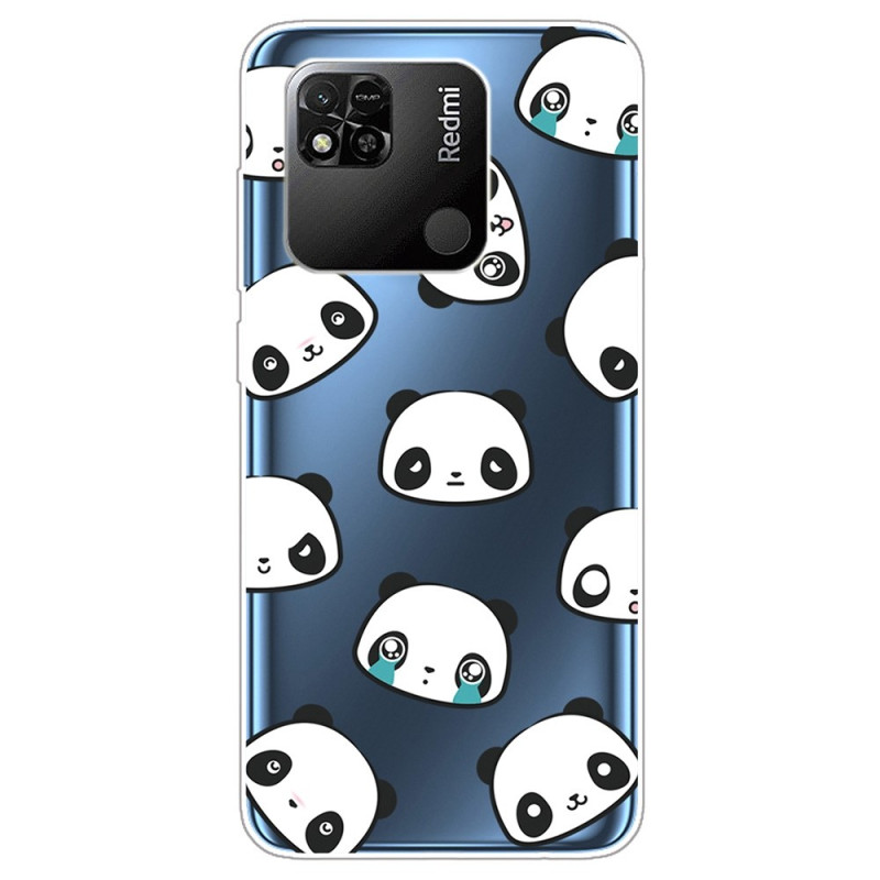 Xiaomi Redmi 10A Capa de Pandas Transparente