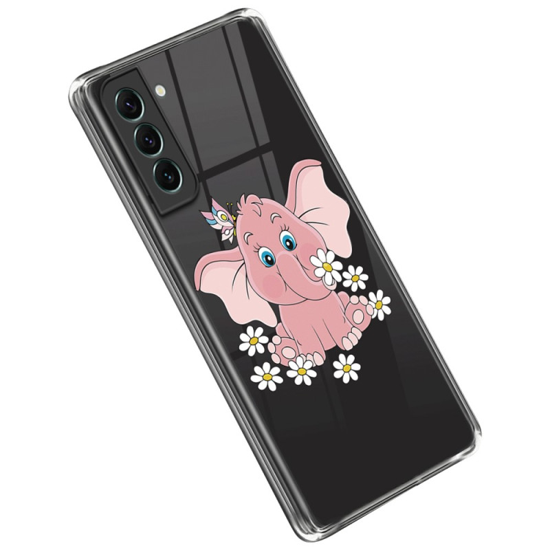 Samsung Galaxy S23 5G Clear Case Elephant Pink