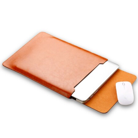 MacBook 12 polegadas Capa de Couro Fechamento Magnético