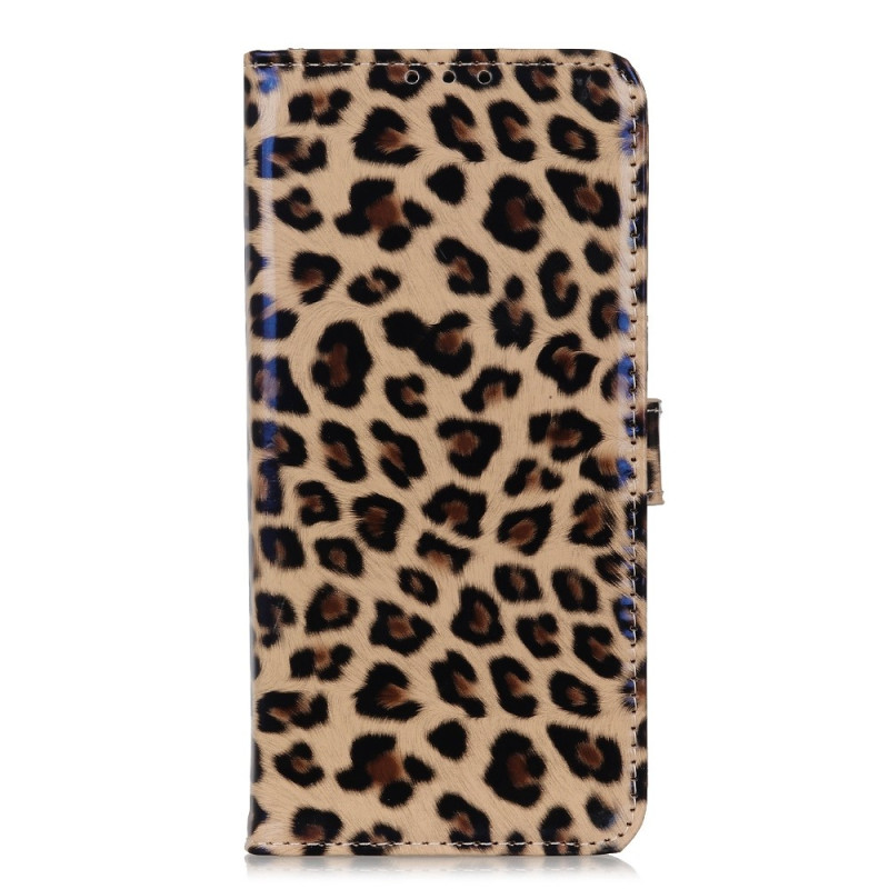 Samsung Galaxy S23 5G Capa de pele de leopardo