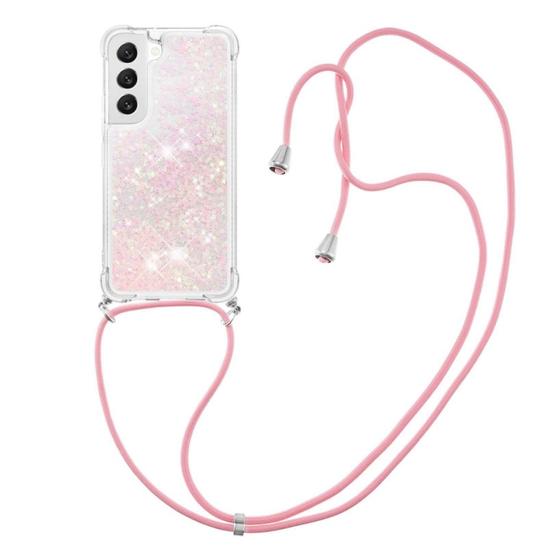 Samsung Galaxy S23 5G Glitter Case com Lanyard