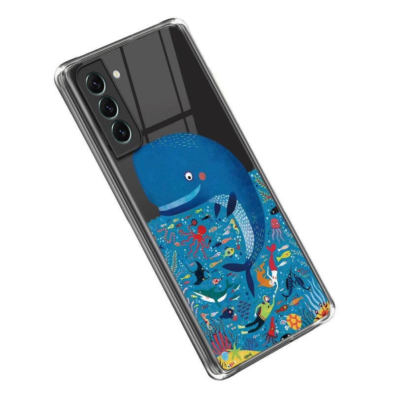 Samsung Galaxy S23 Plus 5G Capa transparente de baleia