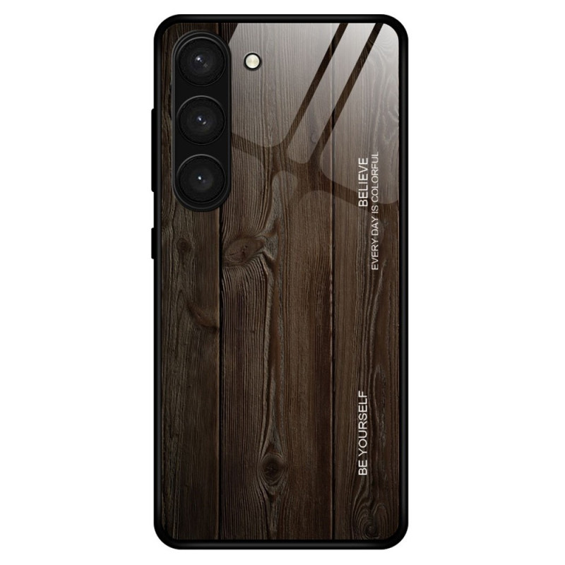 Samsung Galaxy S23 Plus 5G Capa de vidro temperado Design em madeira