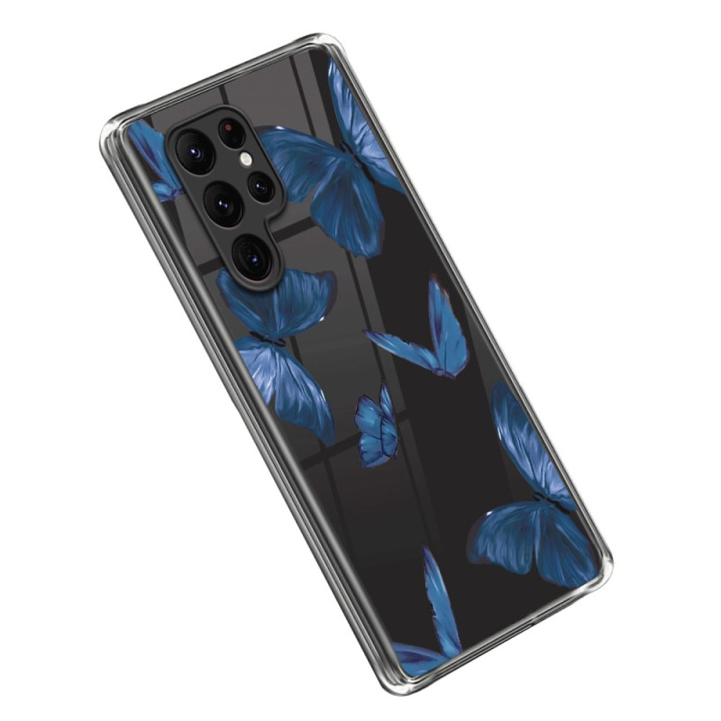 Capa Samsung Galaxy S23 Ultra 5G Blue Butterflies