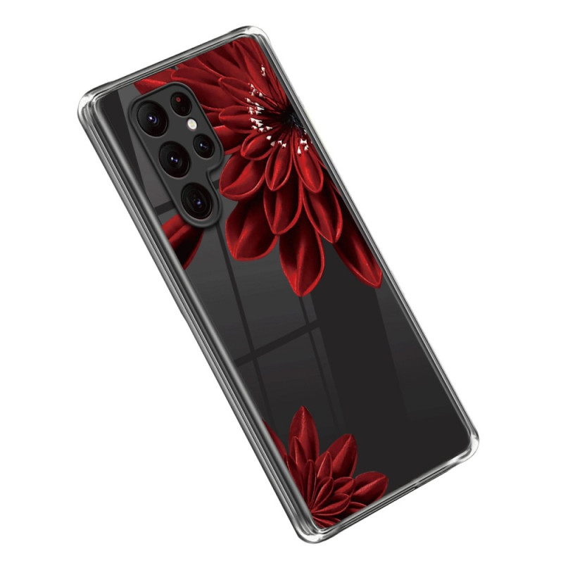 Samsung Galaxy S23 Ultra 5G Case Red Flowers