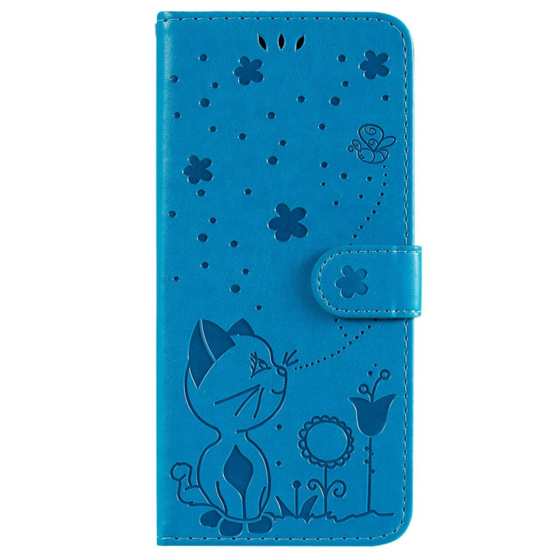 Samsung Galaxy S23 Ultra 5G Case Cat and Bees with Strap