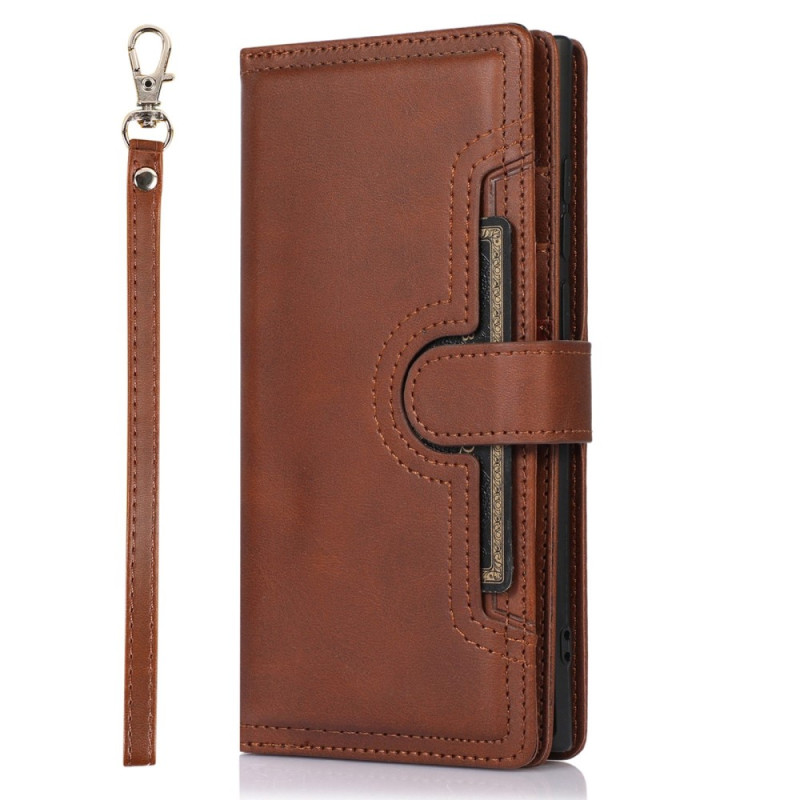 Housse Samsung Galaxy S23 Ultra 5G Multi-Cartes et Pochette Frontale