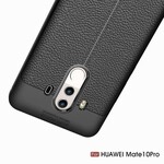 Capa de Couro Huawei Mate 10 Pro Linha Dupla Efeito Lychee